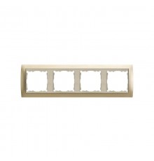 Simon 82 Рамка декоративная, 4 поста, S82, шампань-шампань  82944-34  Simon
