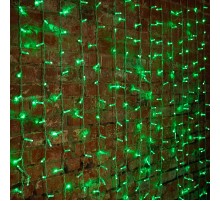 Гирлянда "Светодиодный Дождь" 2х1,5м, постоянное свечение, прозрачный провод, 230 В, диоды ЗЕЛЁНЫЕ, 360 LED  235-304  NEON-NIGHT