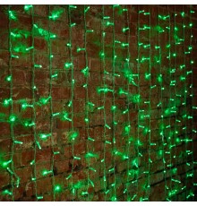 Гирлянда "Светодиодный Дождь" 2х1,5м, постоянное свечение, прозрачный провод, 230 В, диоды ЗЕЛЁНЫЕ, 360 LED  235-304  NEON-NIGHT