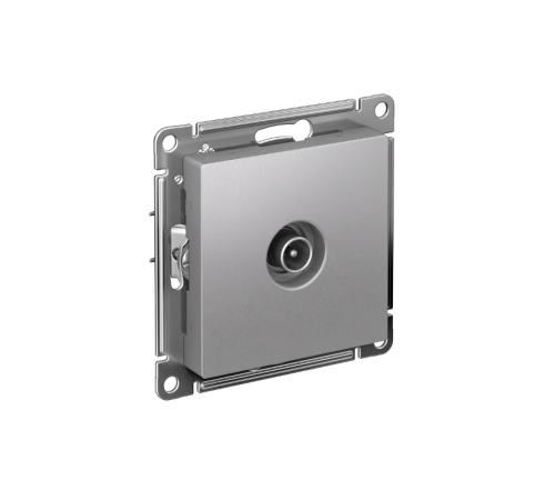 AtlasDesign Алюминий Розетка антенная одиночная TV коннектор, механизм  ATN000393  SE