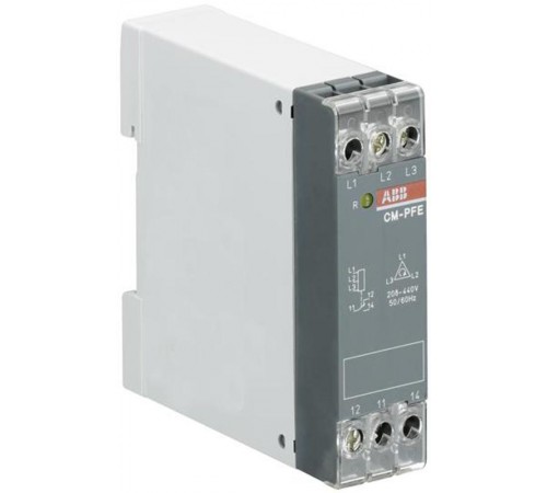 Реле контроля чередования фаз CM-PFE.2 (контроль обрыва фазы L1-L2-L3 200-500В) 1ПК1SVR550826R9100 ABB