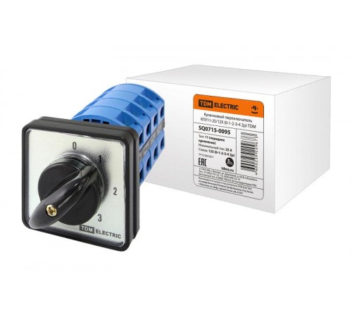 Кулачковый переключатель КПУ11-25/125 (0-1-2-3-4 2р)  SQ0715-0095  TDM