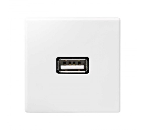 Simon Connect Зарядное устройство USB, К45, Uпост = 5 В, белый  K126B-9  Simon