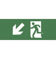 Самоклеющая этикетка INFO-DBA-005 "Фигура/стр. вниз влево" ДПА/ДБА IP20/54  Б0048457  ЭРА