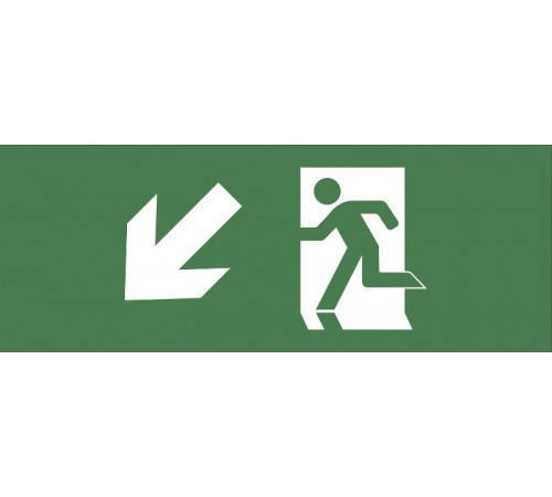 Самоклеющая этикетка INFO-DBA-005 "Фигура/стр. вниз влево" ДПА/ДБА IP20/54  Б0048457  ЭРА