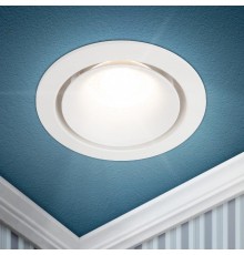 Cветильник встраиваемый алюминиевый KL100 WH MR16 GU5.3 белый  Б0055584  ЭРА