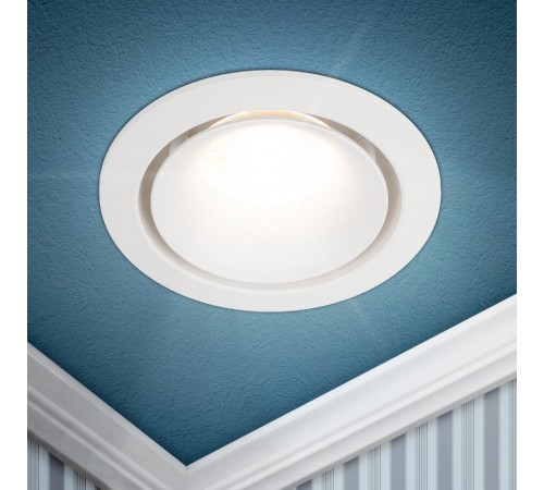 Cветильник встраиваемый алюминиевый KL100 WH MR16 GU5.3 белый  Б0055584  ЭРА