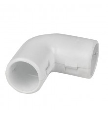 Угол 90 соединительный для трубы 20мм (5шт) белый Plast EKF  ug-t-20w-r  EKF