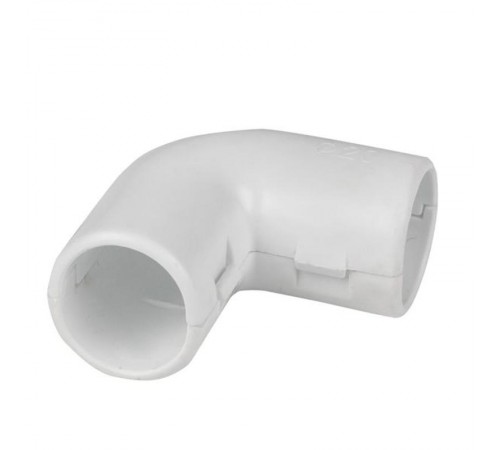 Угол 90 соединительный для трубы 20мм (5шт) белый Plast EKF  ug-t-20w-r  EKF