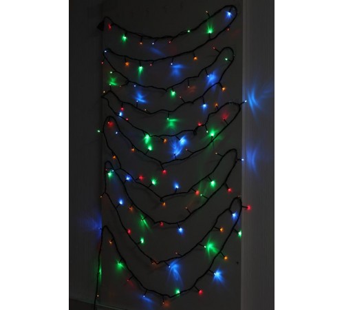 Гирлянда светодиодная  Нить 10 м мультиколор 8 режимов, 220V,  ENIN-10M   IP20 (60/720)  Б0041893  ЭРА