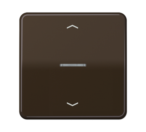 Клавиша для KNX кнопки, 1 группа с окошком и символами "стрелки"; дюропласт; коричневый  CD101KO5PBR  Jung