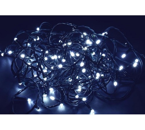 Гирлянда светодиодная нить 10м 100W IP20 зеленый шнур 230В контр. 8 режимов  LGDB110-2-100-10-G-S-20  IEK