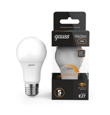 Лампа светодиодная LED 11Вт E27 220В 3000К A60, диммируемая  102502111-D  Gauss