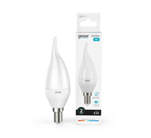 Лампа светодиодная LED 8Вт E14 220В 4100К Elementary свеча на ветру  34128  Gauss