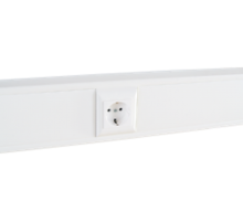 Суппорт с рамкой 1 пост (45х45) на профиль для кабель-канала 100х50  100012S  SPL