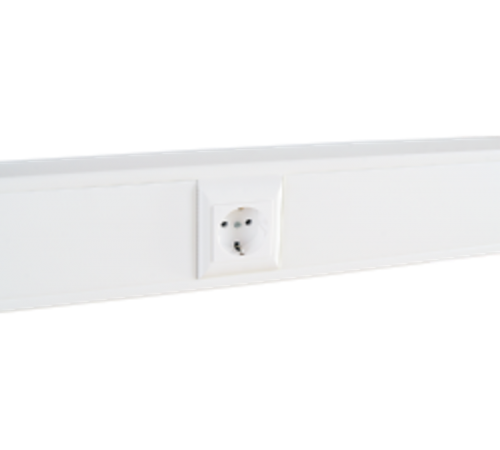 Суппорт с рамкой 1 пост (45х45) на профиль для кабель-канала 100х50  100012S  SPL