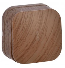 ВСп10-1-0-ХД Выключ. 1-кл. проход. о/у 10А GLORY дуб  EVH12-K24-10  IEK