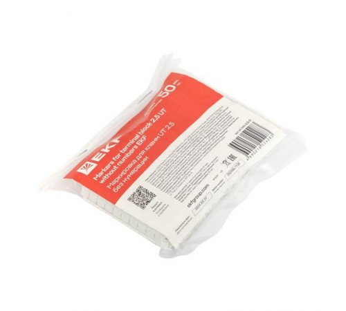 Маркировка для клемм UT 2.5 без нумерации scr-ut-mrk-2,5-0  EKF