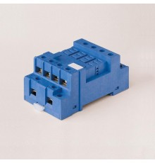 Розетка с винтовыми клеммами (под шайбу) для реле 56.34; в комплекте металлическая клипса 096.71; версия: синий цвет  9674SMA  Finder