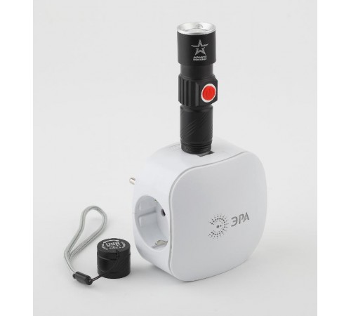 Фонарь универсальный 1хLED аккумулятор Li MA-601 Циркон  3Вт, регулируемый фокус, 3 режима, USB  Б0030191  АРМИЯ РОССИИ