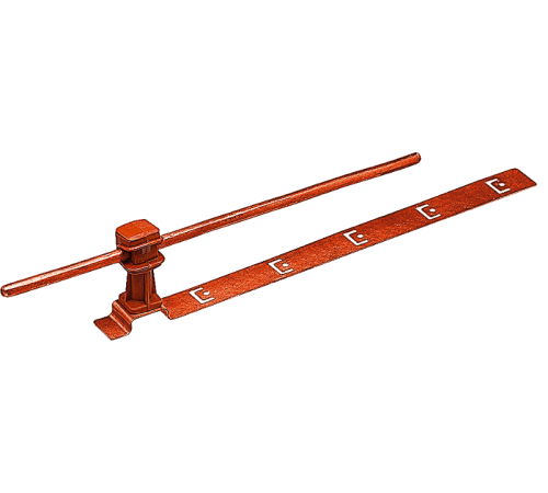 Держатель проводника круглого 6-8 мм для черепичной кровли, медь91040Ezetek