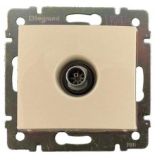 Valena DIY Розетка телевизионная ТV в рамку 2400мГц 1.5дБ слоновая кость  695618  Legrand