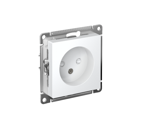 AtlasDesign Белый Розетка без заземления со шторками, 16А, механизм  ATN000149  SE