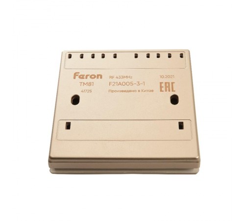 Выключатель дистанционного управления 230V 500W одноклавишный TM81, золото  41725  FERON