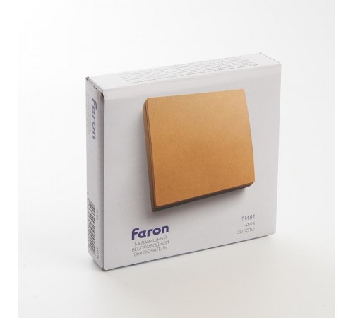 Выключатель дистанционного управления 230V 500W одноклавишный TM81, золото  41725  FERON