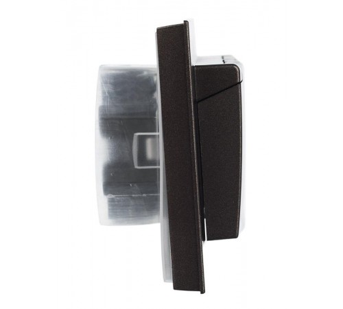 BRITE Розетка 2-ая с крышкой 16А в сб IP44 РСбш12-3-44-БрТБ темная бронза  BR-R26-16-44-K45-F  IEK