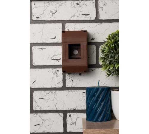 Бокс пластиковый навесной КМПН 1/4 темное дерево индивидуальный штрих-код (ВхШхГ) 135х71х58 IP20 PROxima  pbm40-n-4-dark  EKF