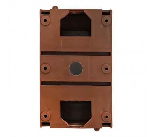 Бокс пластиковый навесной КМПН 1/4 темное дерево индивидуальный штрих-код (ВхШхГ) 135х71х58 IP20 PROxima  pbm40-n-4-dark  EKF