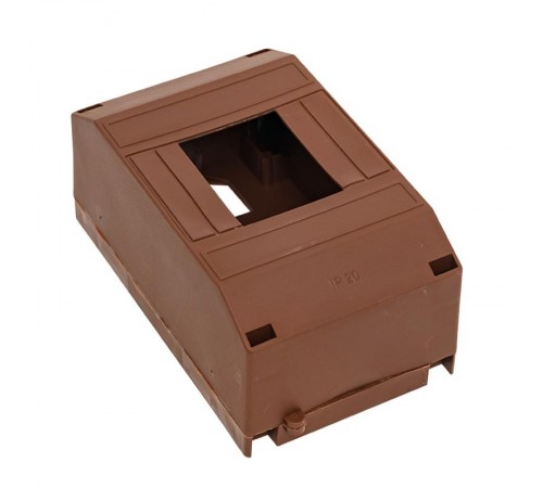 Бокс пластиковый навесной КМПН 1/4 темное дерево индивидуальный штрих-код (ВхШхГ) 135х71х58 IP20 PROxima  pbm40-n-4-dark  EKF