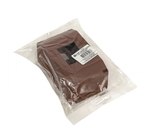 Бокс пластиковый навесной КМПН 1/4 темное дерево индивидуальный штрих-код (ВхШхГ) 135х71х58 IP20 PROxima  pbm40-n-4-dark  EKF