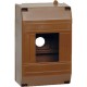 Бокс пластиковый навесной КМПН 1/4 темное дерево индивидуальный штрих-код (ВхШхГ) 135х71х58 IP20 PROxima  pbm40-n-4-dark  EKF