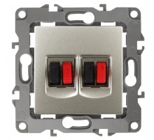 Розетка аудио двойная 12-3112-15    перламутр  Б0027470  ЭРА