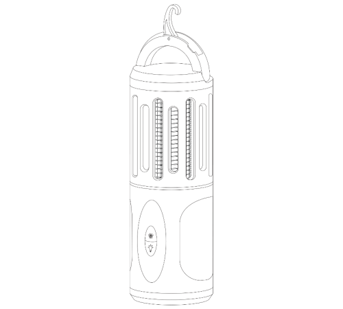 Антимоскитный светильник Mosquito, 7Вт, 3AA, 1/40  GMQ03  Gauss