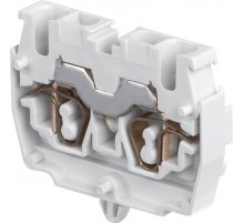 Клемма DH2,5/5.2L пруж. 2.5мм.кв. серая, монтаж ножки в плату  1SNA290261R1400  TE