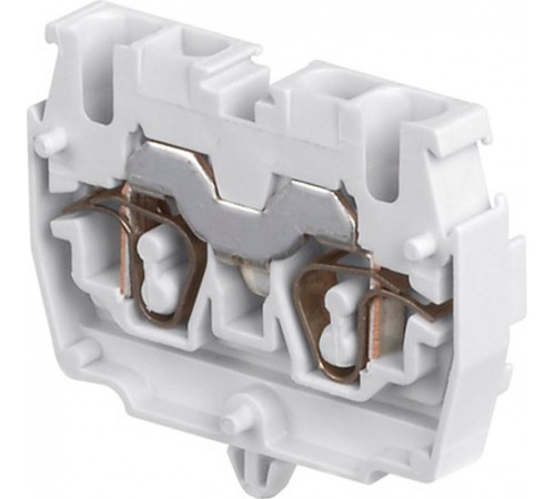 Клемма DH2,5/5.2L пруж. 2.5мм.кв. серая, монтаж ножки в плату  1SNA290261R1400  TE