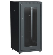 Шкаф LINEA E 24U 600х600мм двери 2шт стек. и метал. чер.  LE05-24U66-GM  ITK