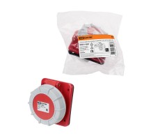 Розетка скрытой установки угловая IP67 125А 3Р+РЕ 380В  SQ0611-0063  TDM