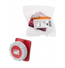 Розетка скрытой установки угловая IP67 125А 3Р+РЕ 380В  SQ0611-0063  TDM