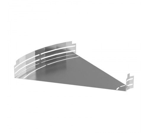 Угол горизонтальный изменяемый 0-45 градусов Стандарт INOX (AISI 304) 600х80  PR16.3603  Промрукав