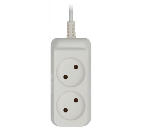 Удлинитель Россия UX-2-3m Удлин-ль без заземл, 2x0.75мм2, ШВВП, 2гн, 3м  Б0038558  ЭРА