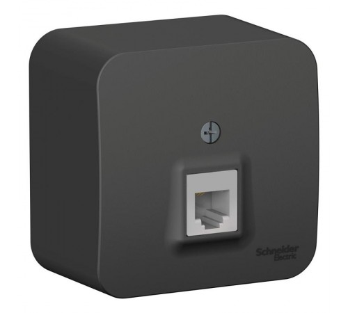 Blanca Антрацит О/У с изолирующей пластиной Розетка телефонная RJ11  BLNIA011006  SE