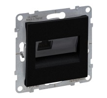 SUNO Информационная розетка одиночная RJ45 Кат.5е UTP. Цвет "Антрацит"  721450  Legrand