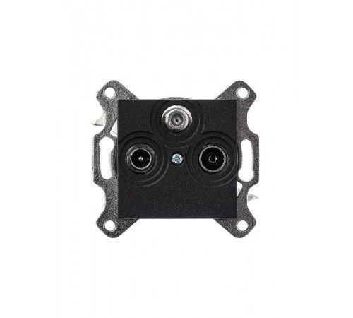 ABB Levit Антрацит Розетка TV-R-SAT единственная  5011H-A03303 63W  2CHH083303A6063  ABB