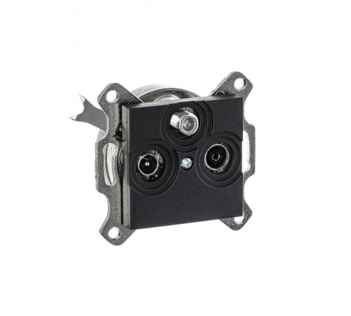 ABB Levit Антрацит Розетка TV-R-SAT единственная  5011H-A03303 63W  2CHH083303A6063  ABB