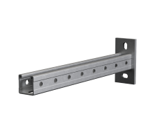 Страт-консоль одиночная усиленная 41х41 L500 s:2,5 мм (тройная перфорация) HD  KSSU41-500 3P HD  КМ-Профиль