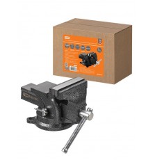 Тиски слесарные, поворотные, c наковальней, 100 мм, "Рубин",  SQ1026-0131  TDM